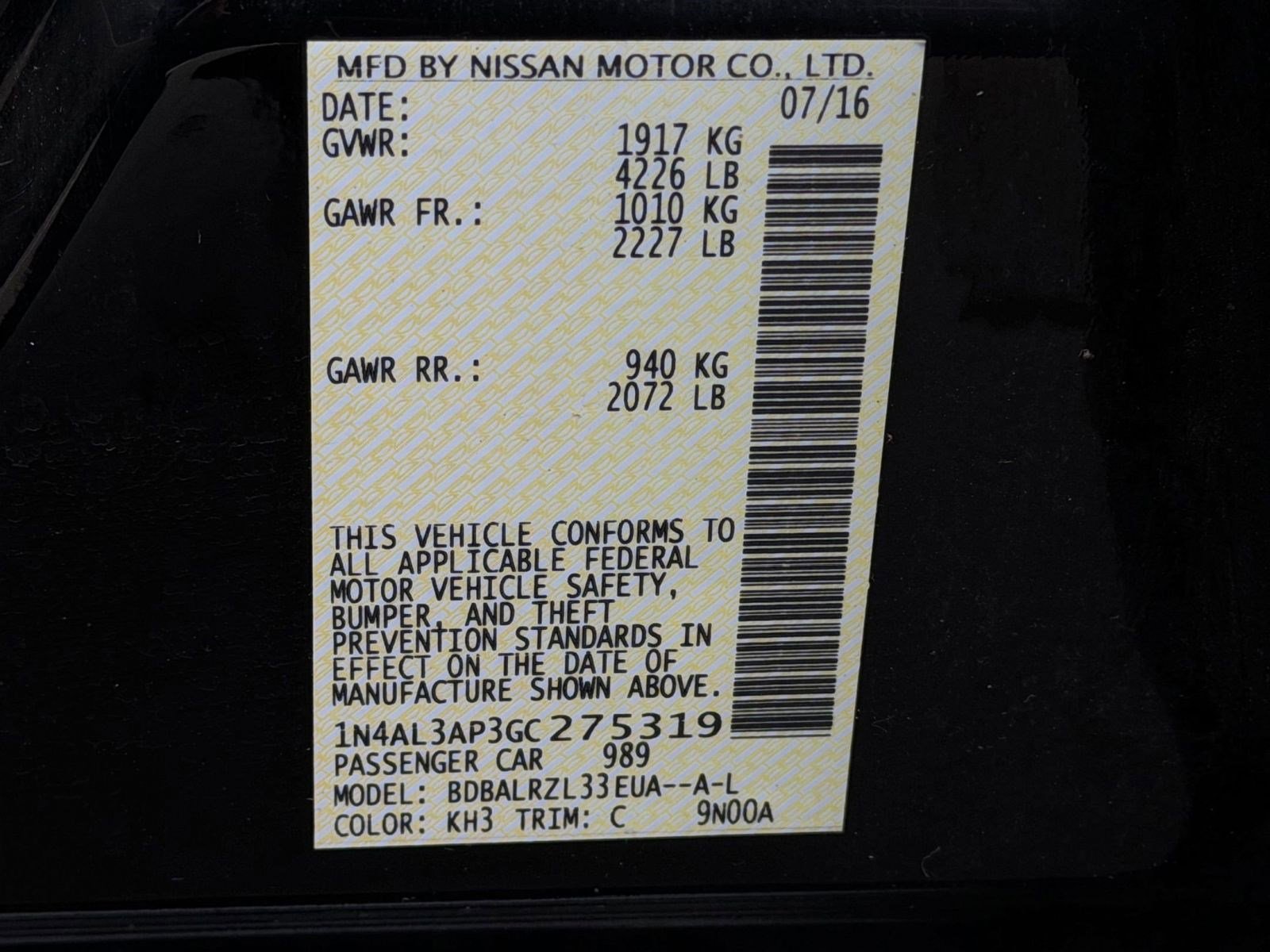 Used 2016 Nissan Altima 2.5 SL w/ Moonroof Package image 18