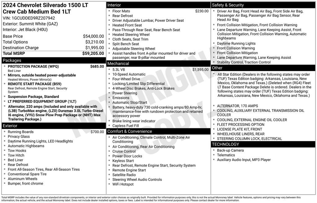 Used 2024 Chevrolet Silverado 1500 LT w/ Protection Package image 17