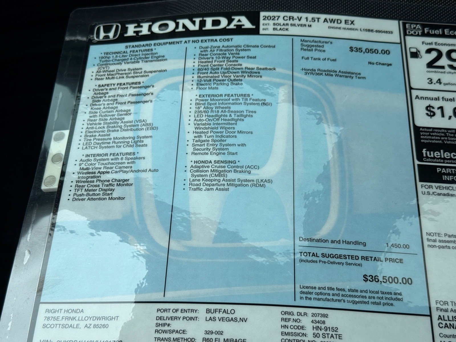 New 2027 Honda CR-V EX image 29