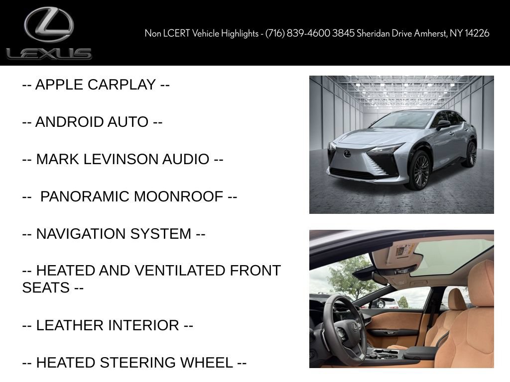 Certified 2023 Lexus RZ 450e Premium w/ Accessory Package (2T) AWD/4WD image 7