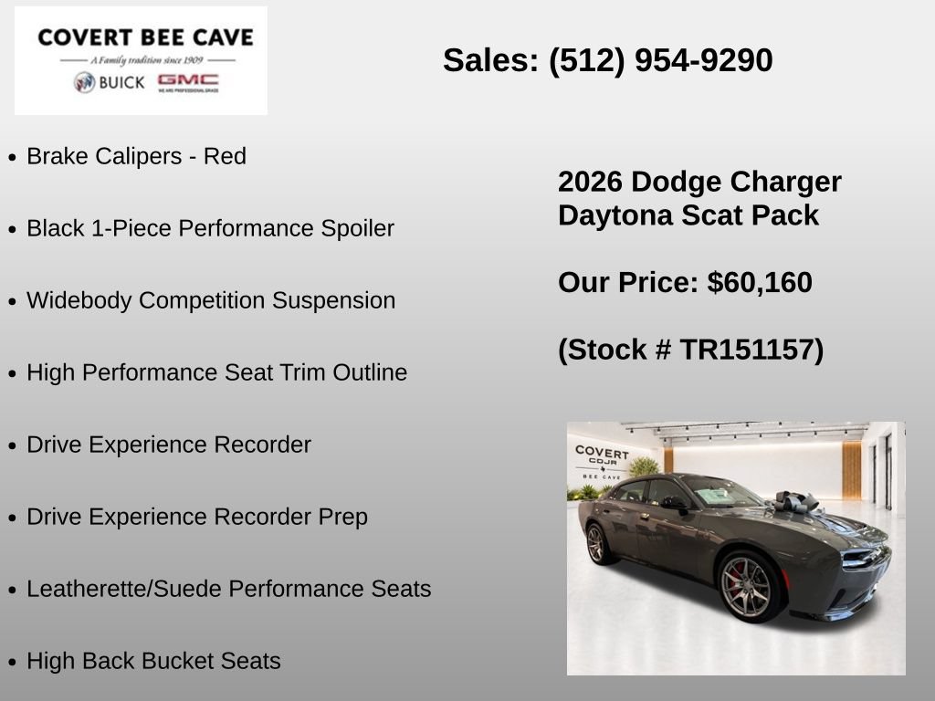 New 2026 Dodge Charger Daytona Scat Pack w/ Track Package AWD/4WD image 22