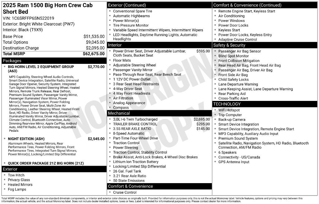 Used 2025 RAM 1500 Big Horn AWD/4WD image 21