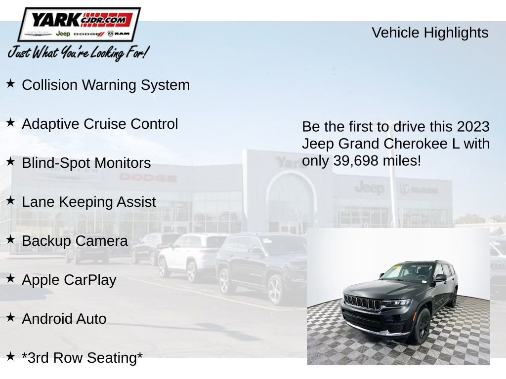 Certified 2023 Jeep Grand Cherokee L Laredo image 12