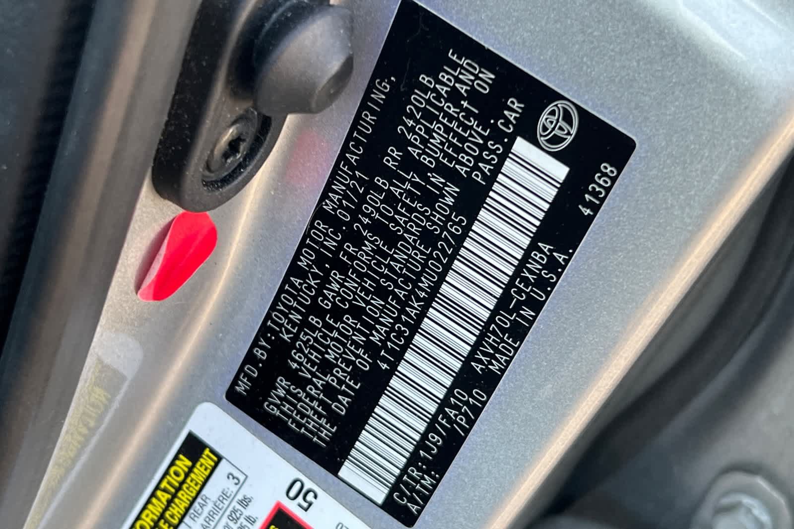 Used 2021 Toyota Camry LE w/ Cold Weather Package FWD image 26