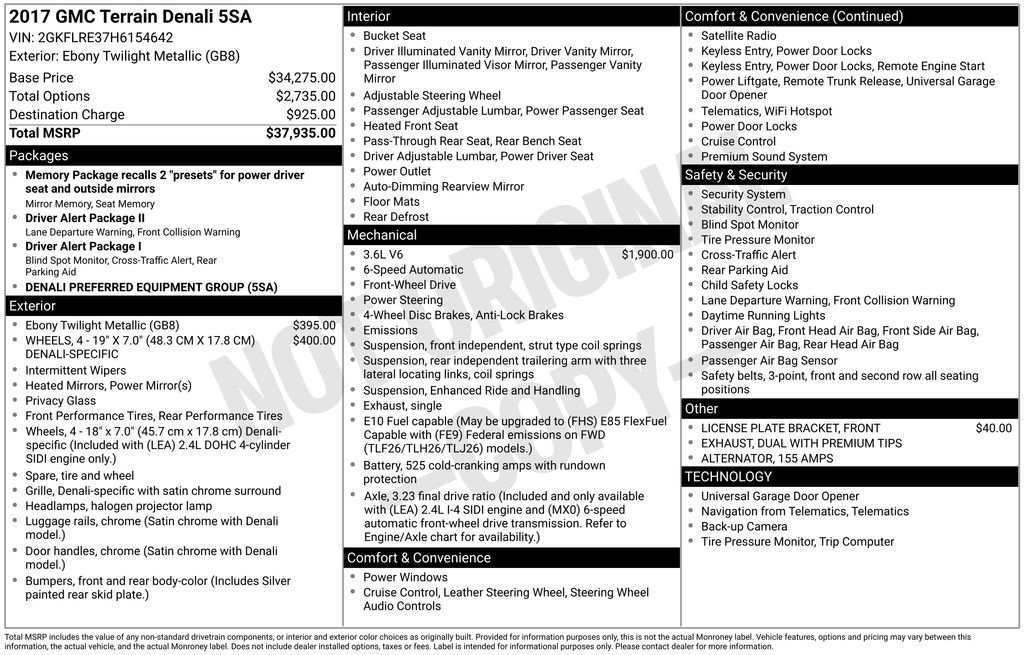 Certified 2017 GMC Terrain Denali image 11