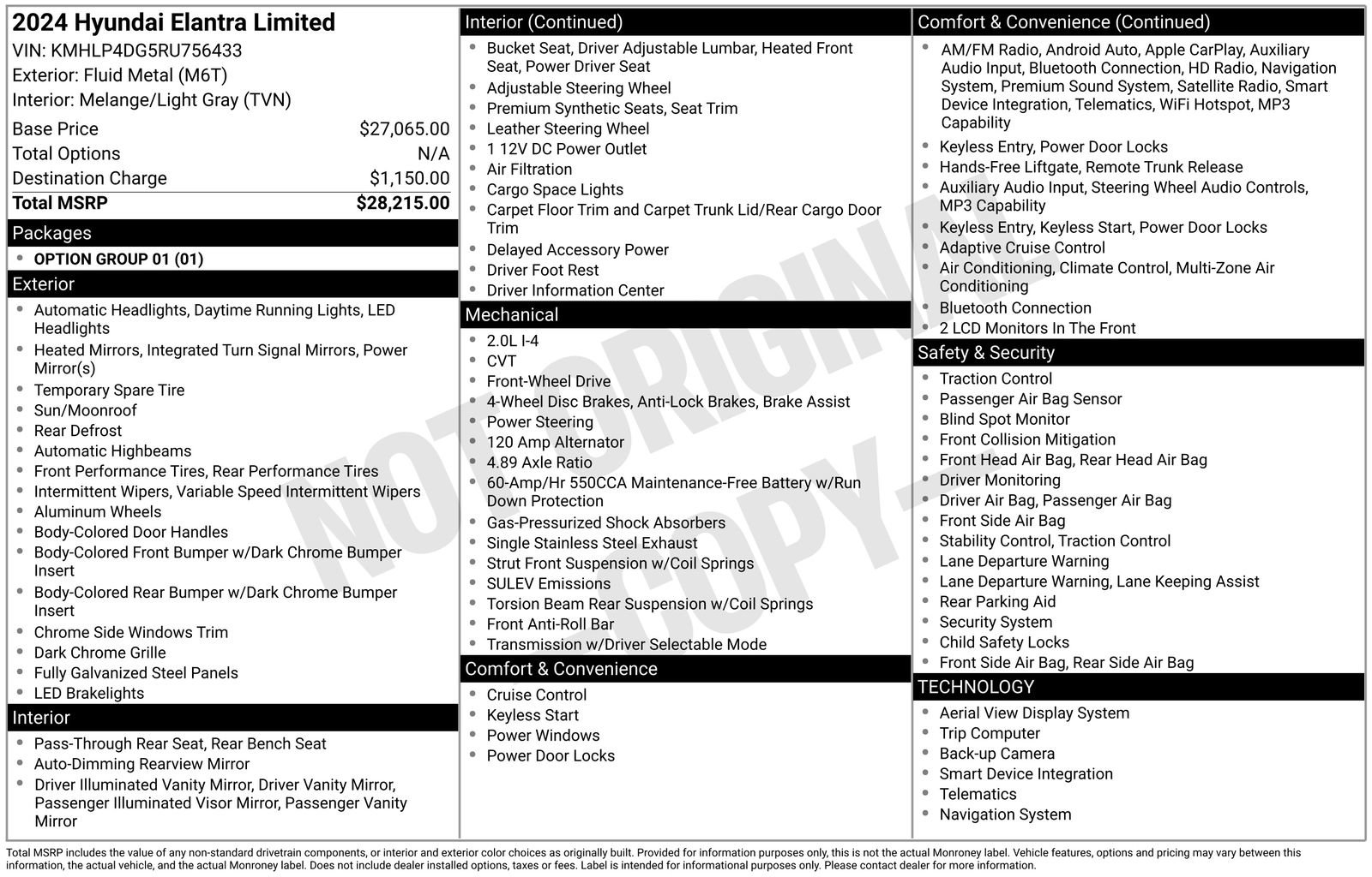 Used 2024 Hyundai Elantra Limited FWD image 34