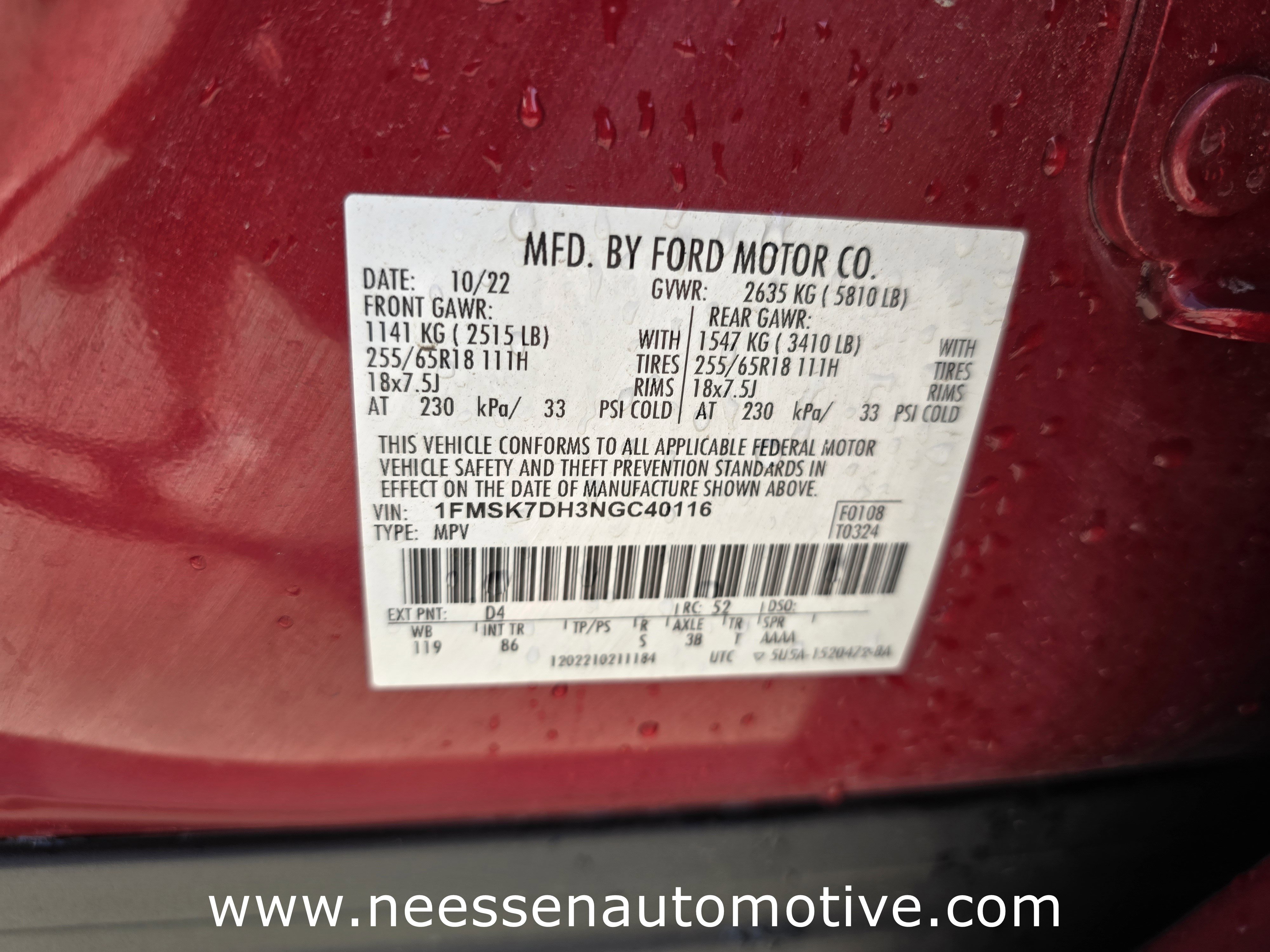 Used 2022 Ford Explorer XLT image 40