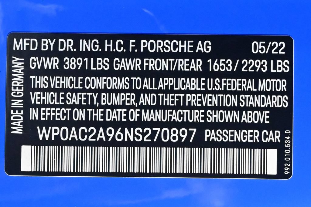 Certified 2022 Porsche 911 GT3 RWD image 29