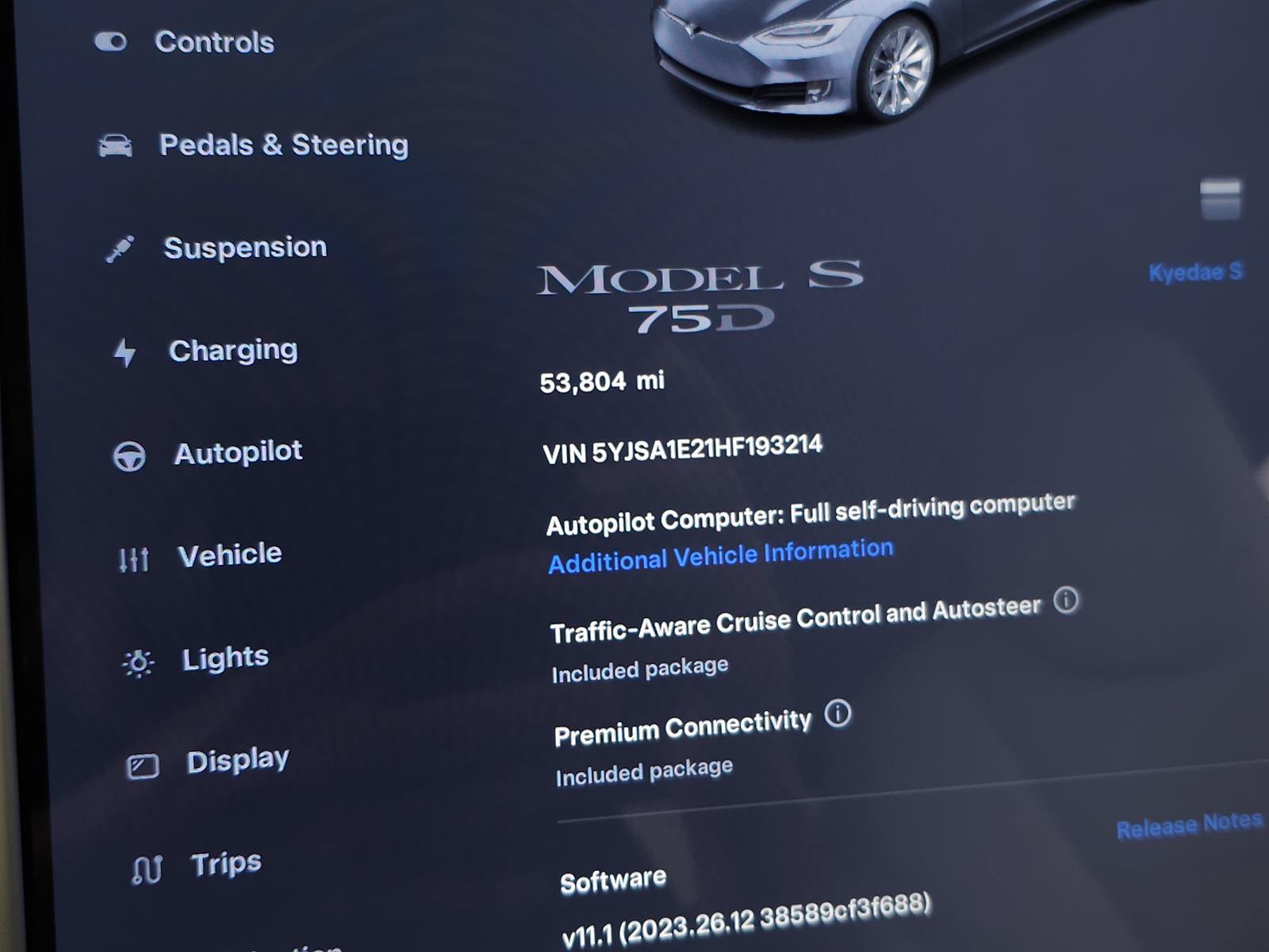 Used 2017 Tesla Model S 75D AWD/4WD image 28