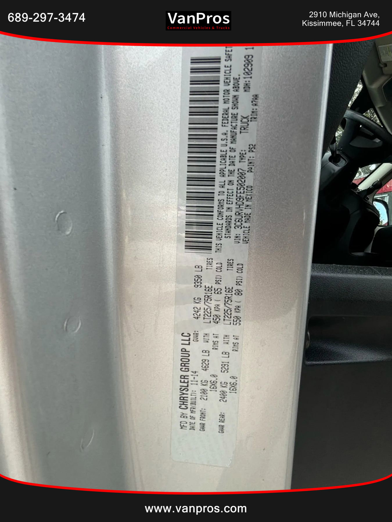 Used 2015 RAM ProMaster 3500 w/ Mopar Trailer Tow Group image 21