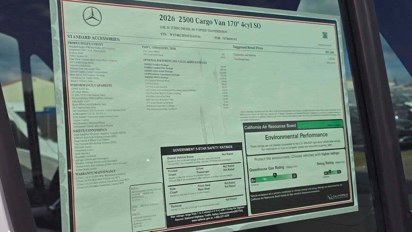 New 2026 Mercedes-Benz Sprinter 2500 image 14