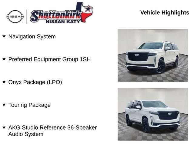 Used 2023 Cadillac Escalade ESV Sport Platinum w/ LPO, ONYX Package RWD image 6