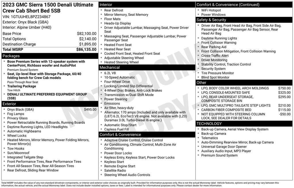 Used 2023 GMC Sierra 1500 Denali Ultimate image 52