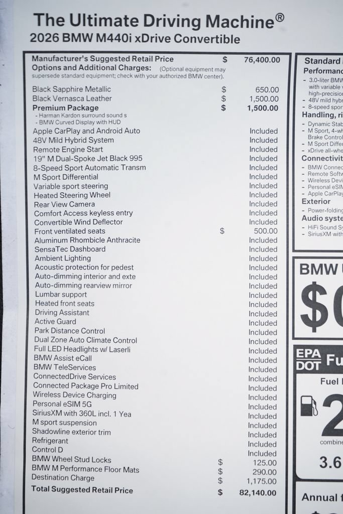 Used 2026 BMW 440i xDrive Convertible w/ Premium Package AWD/4WD image 11