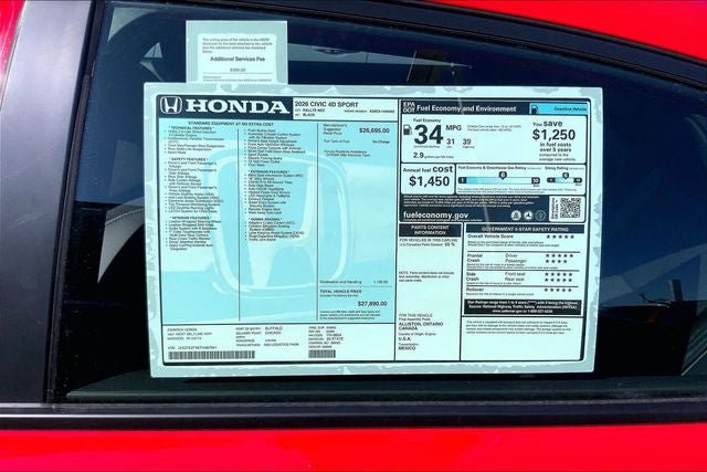 Certified 2026 Honda Civic Sport image 16