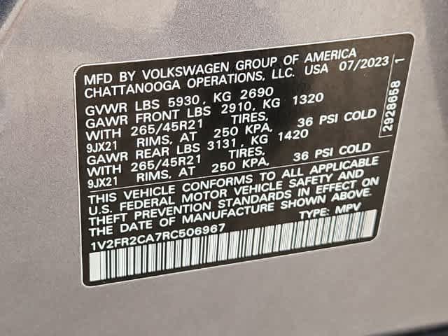 Used 2024 Volkswagen Atlas SEL Premium R-Line AWD/4WD image 31