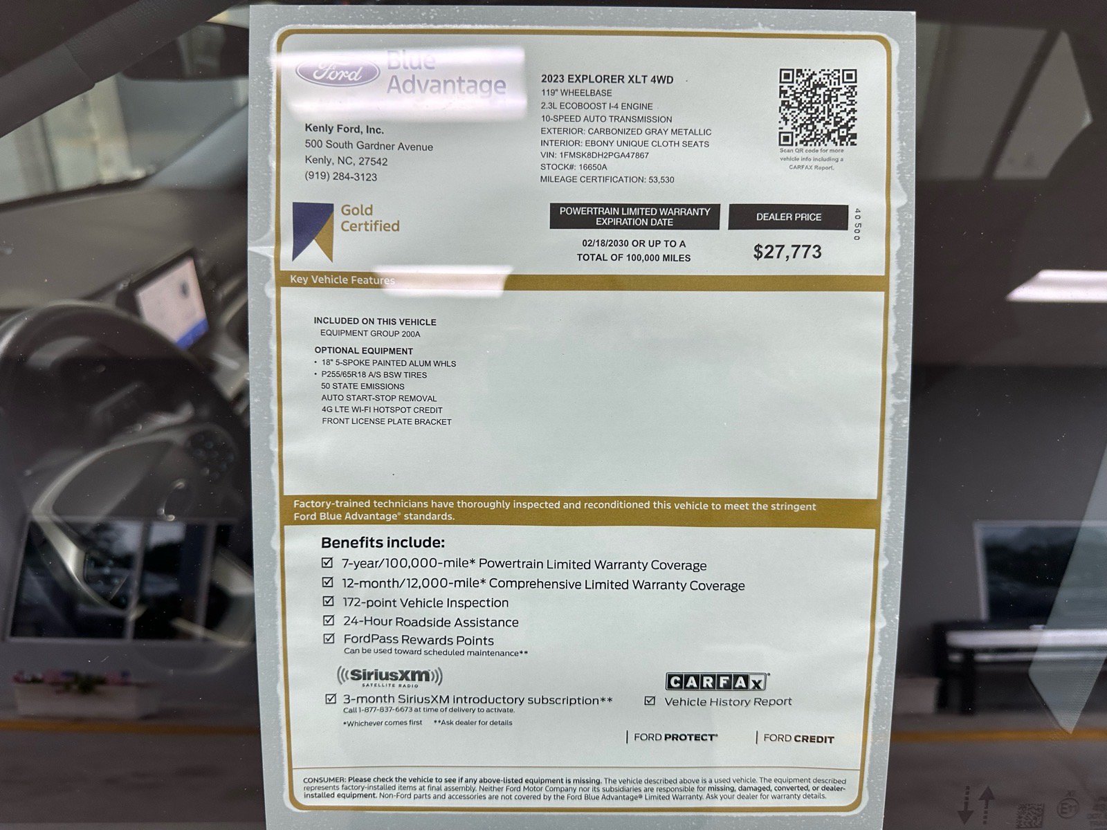 Certified 2023 Ford Explorer XLT AWD/4WD image 5