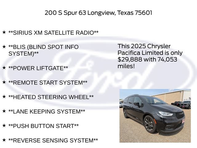 Used 2025 Chrysler Pacifica Limited FWD image 17