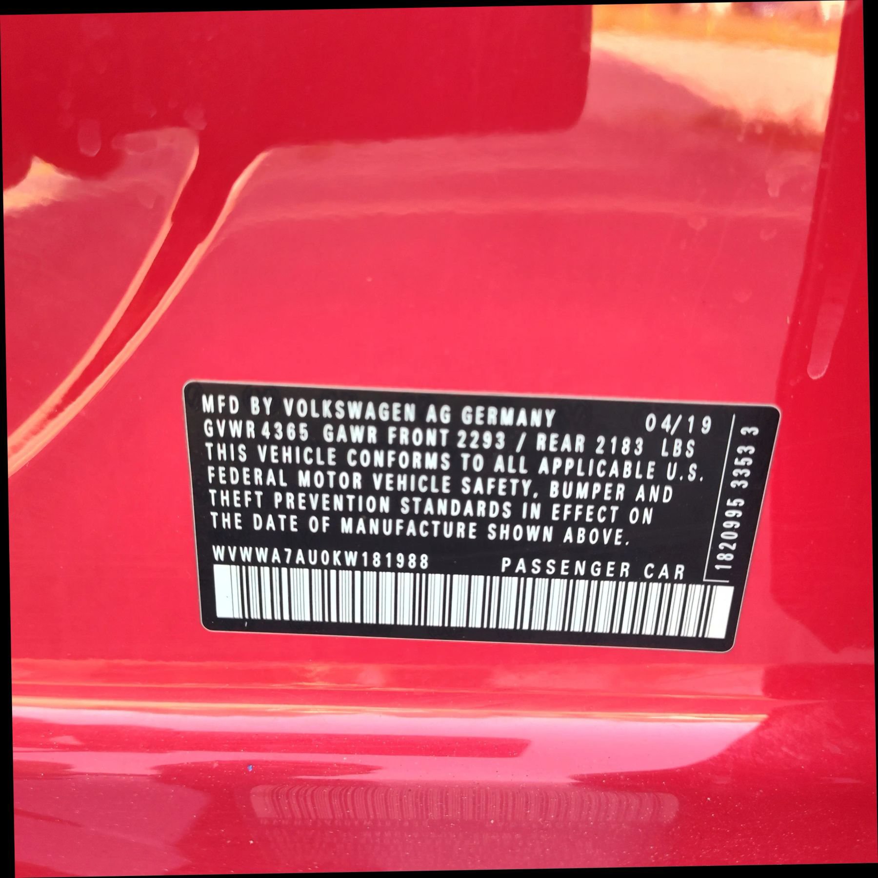 Used 2019 Volkswagen Golf 4-Door AWD/4WD image 18