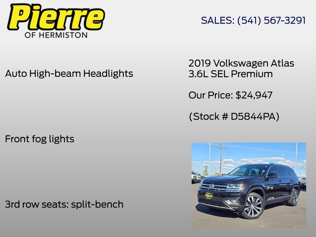 Used 2019 Volkswagen Atlas SEL Premium AWD/4WD image 12