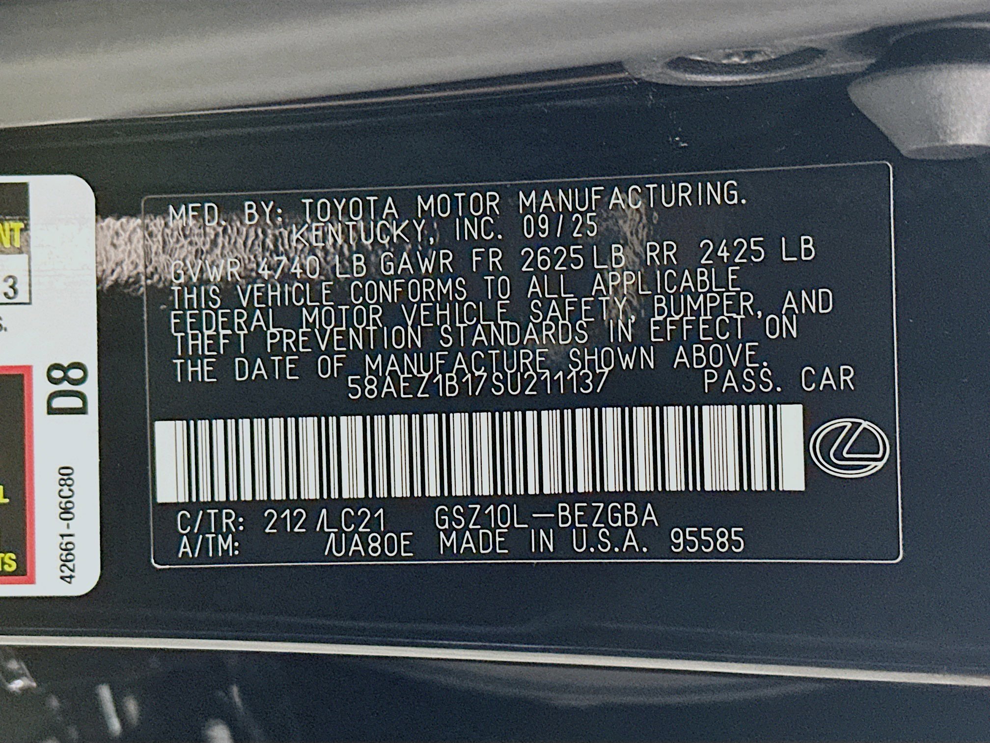 New 2025 Lexus ES 350 w/ Luxury Package image 31