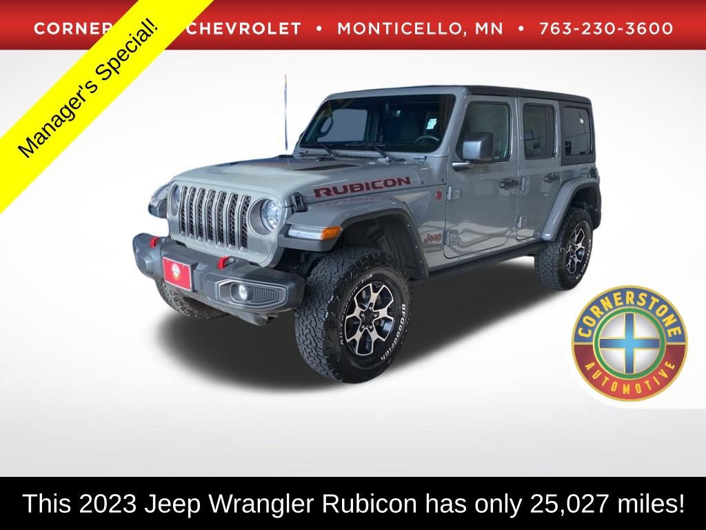 Used 2023 Jeep Wrangler Unlimited Rubicon w/ LED Lighting Group image 1