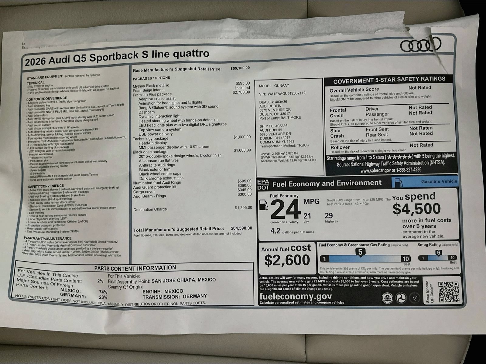 New 2026 Audi Q5 Premium Plus AWD/4WD image 47