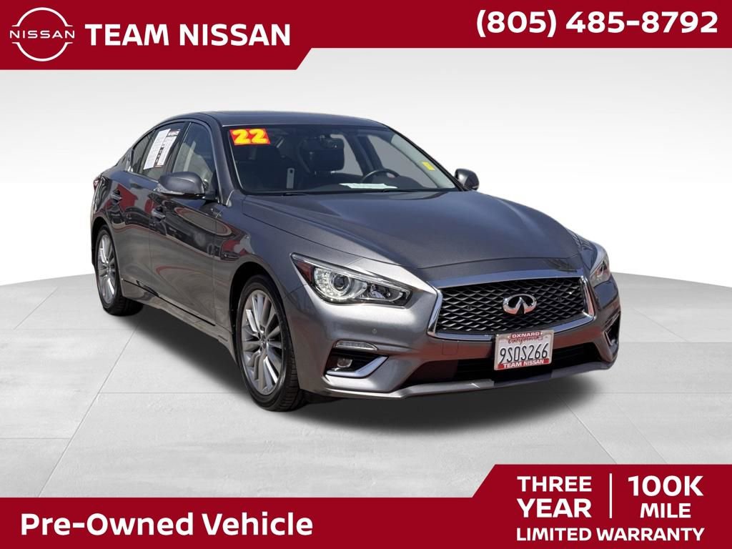 Used 2022 INFINITI Q50 Luxe w/ Cargo Package RWD image 1