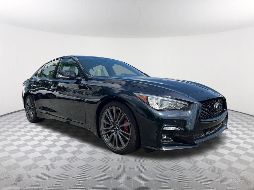 Used 2023 INFINITI Q50 Red Sport 400 w/ Black Opal Edition RWD image 3