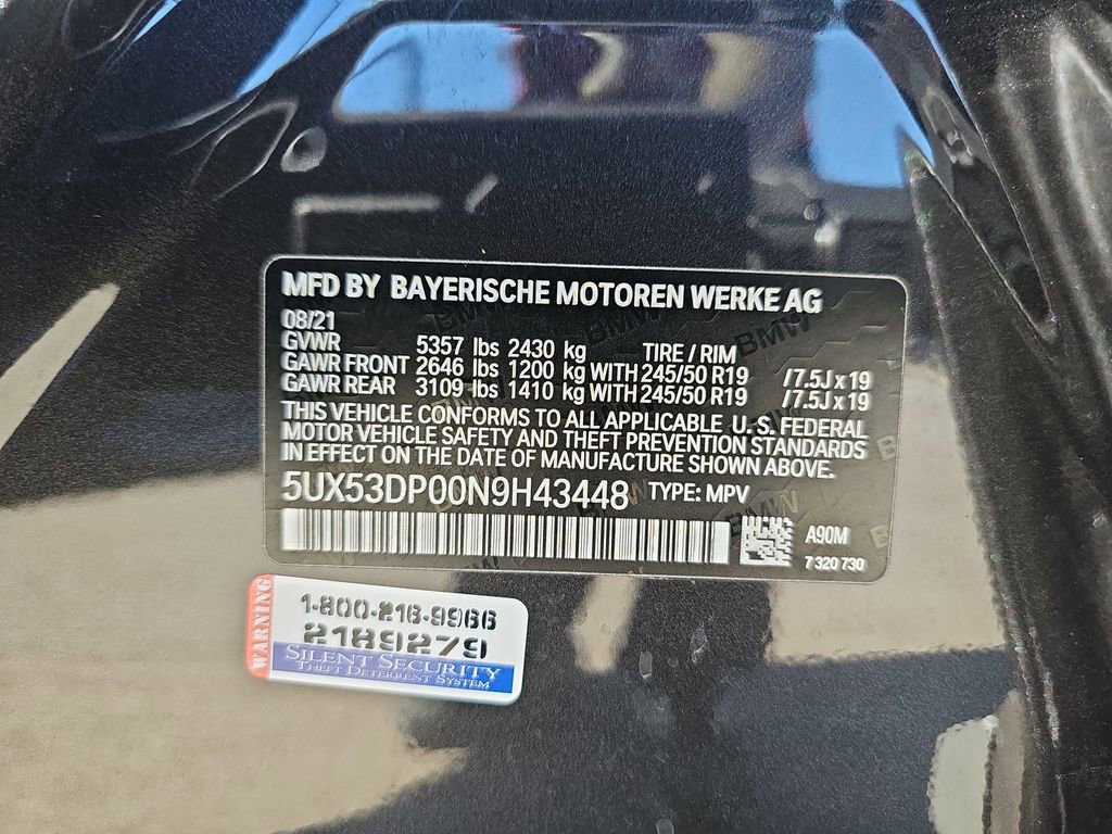 Used 2022 BMW X3 xDrive30i w/ Convenience Package image 39