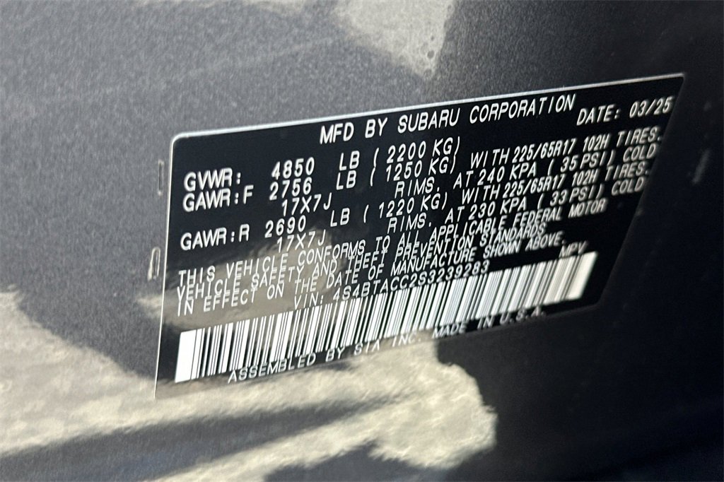 Certified 2025 Subaru Outback Premium w/ Popular Package #1A image 31