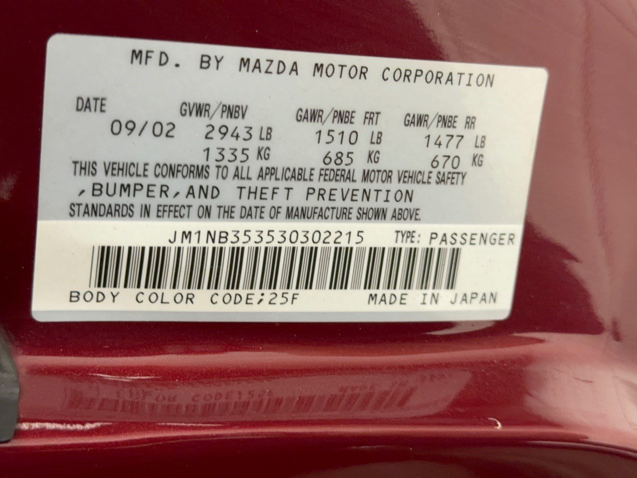 Used 2003 MAZDA MX-5 Miata LS RWD image 34