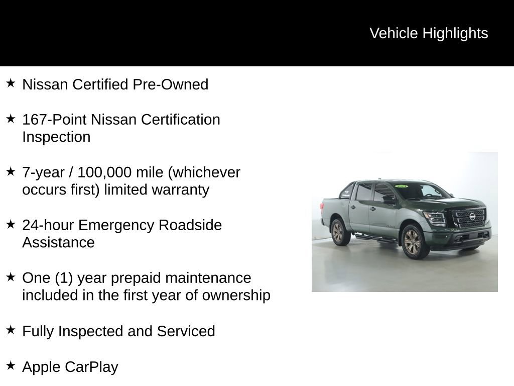 Certified 2024 Nissan Titan SV w/ SV Bronze Edition Package image 4