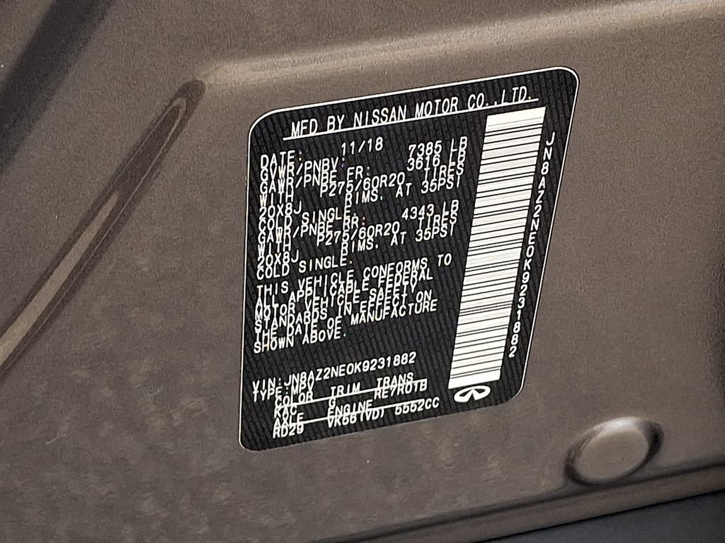 Used 2019 INFINITI QX80 Luxe image 30