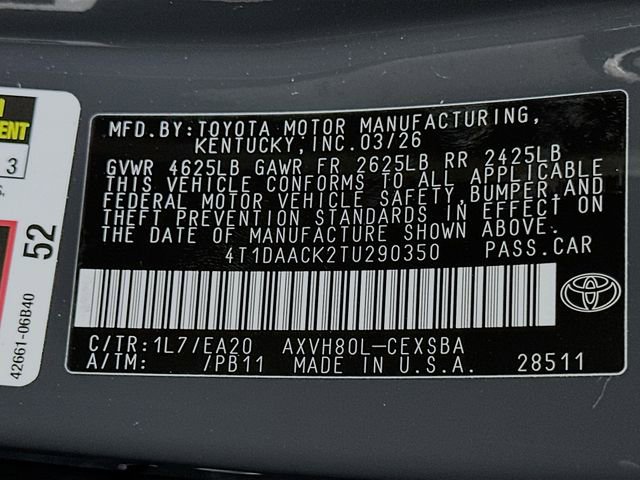 New 2026 Toyota Camry SE image 16