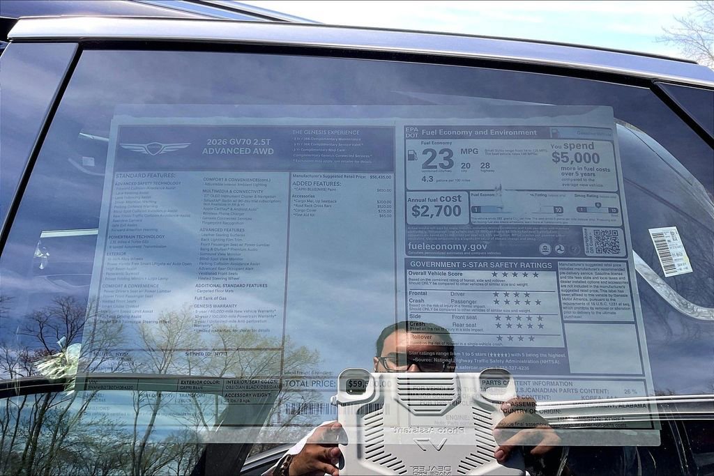 New 2026 Genesis GV70 2.5T Advanced image 13