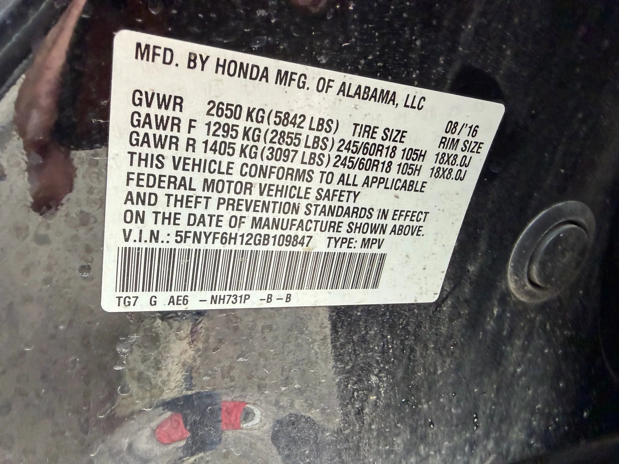 Used 2016 Honda Pilot LX image 21