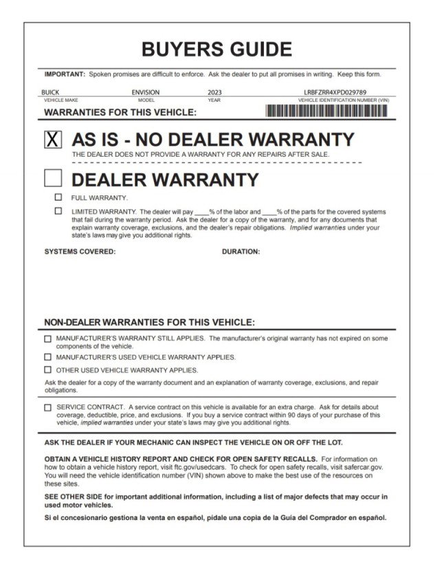 Used 2023 Buick Envision Avenir image 33