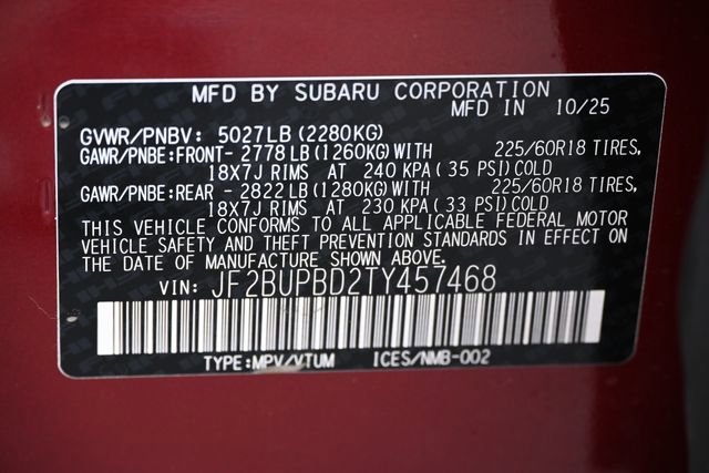 New 2026 Subaru Outback Premium AWD/4WD image 20