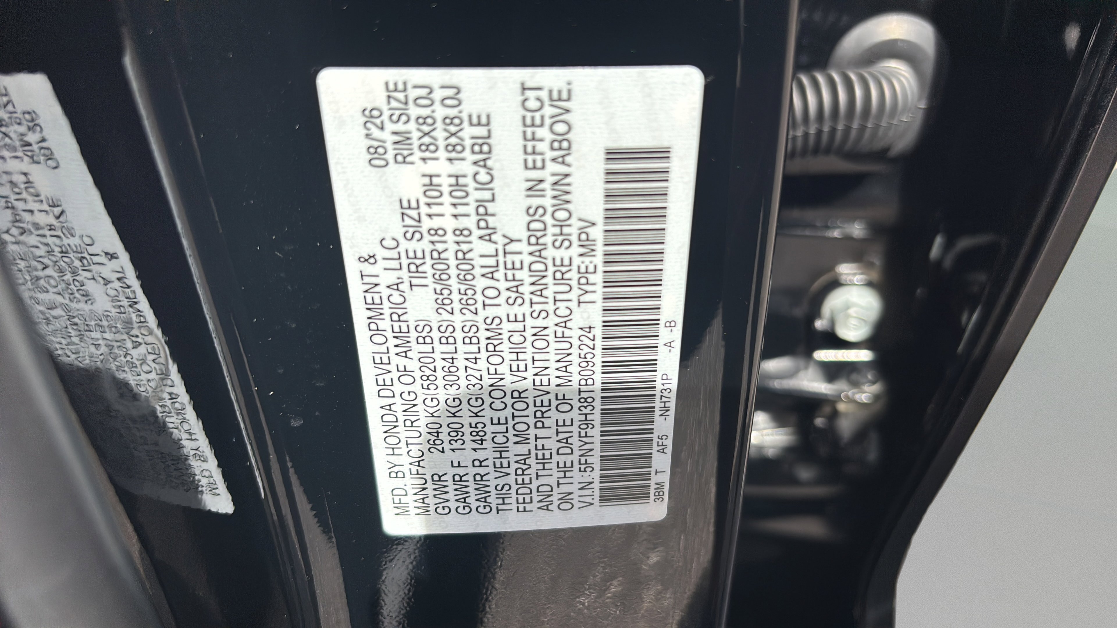 New 2026 Honda Passport RTL image 15