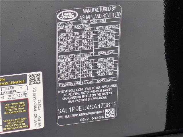 Certified 2025 Land Rover Range Rover Sport SE image 27