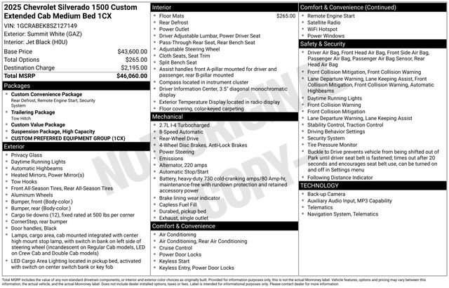 Used 2025 Chevrolet Silverado 1500 Custom RWD image 27