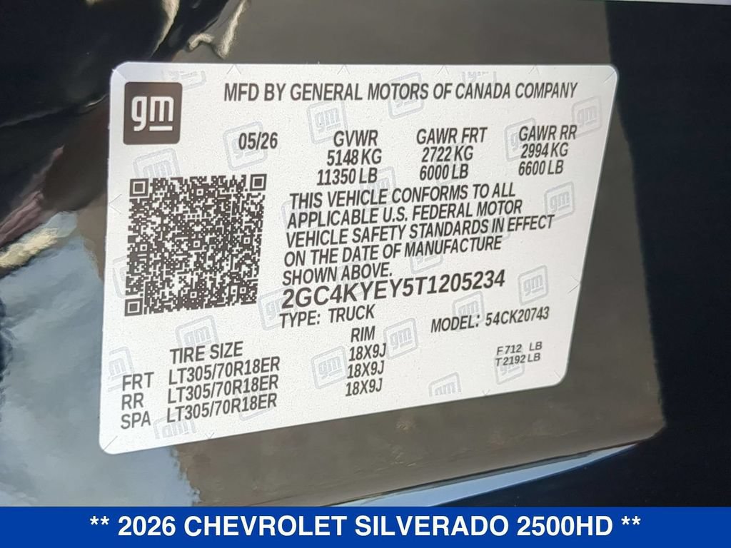 New 2026 Chevrolet Silverado 2500 ZR2 AWD/4WD image 27