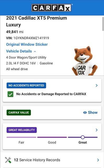 Used 2021 Cadillac XT5 Premium Luxury AWD/4WD image 6