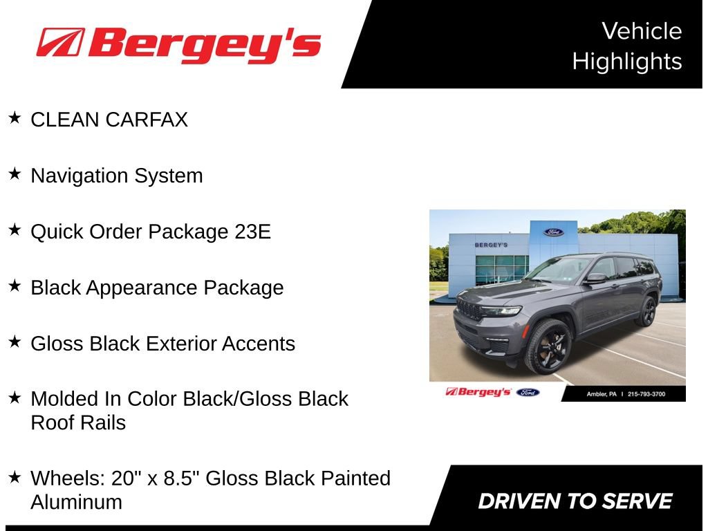 Used 2023 Jeep Grand Cherokee L Limited w/ Black Appearance Package AWD/4WD image 5
