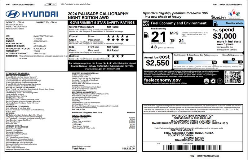 Used 2024 Hyundai Palisade Calligraphy AWD/4WD image 3