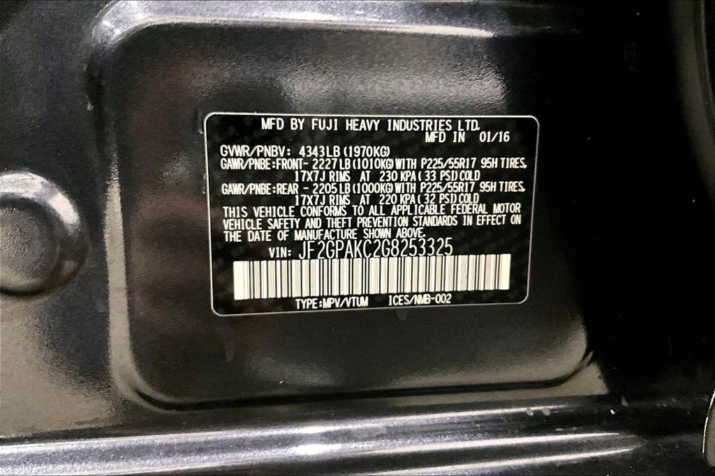 Used 2016 Subaru Crosstrek 2.0i Limited image 19