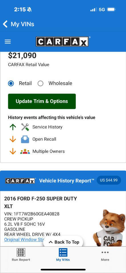 Used 2016 Ford F250 XLT w/ Camper Package image 21