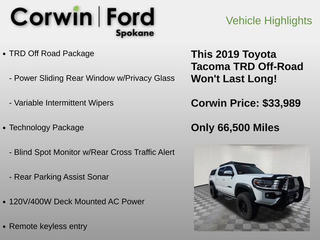 Used 2019 Toyota Tacoma TRD Off-Road w/ Technology Package image 12