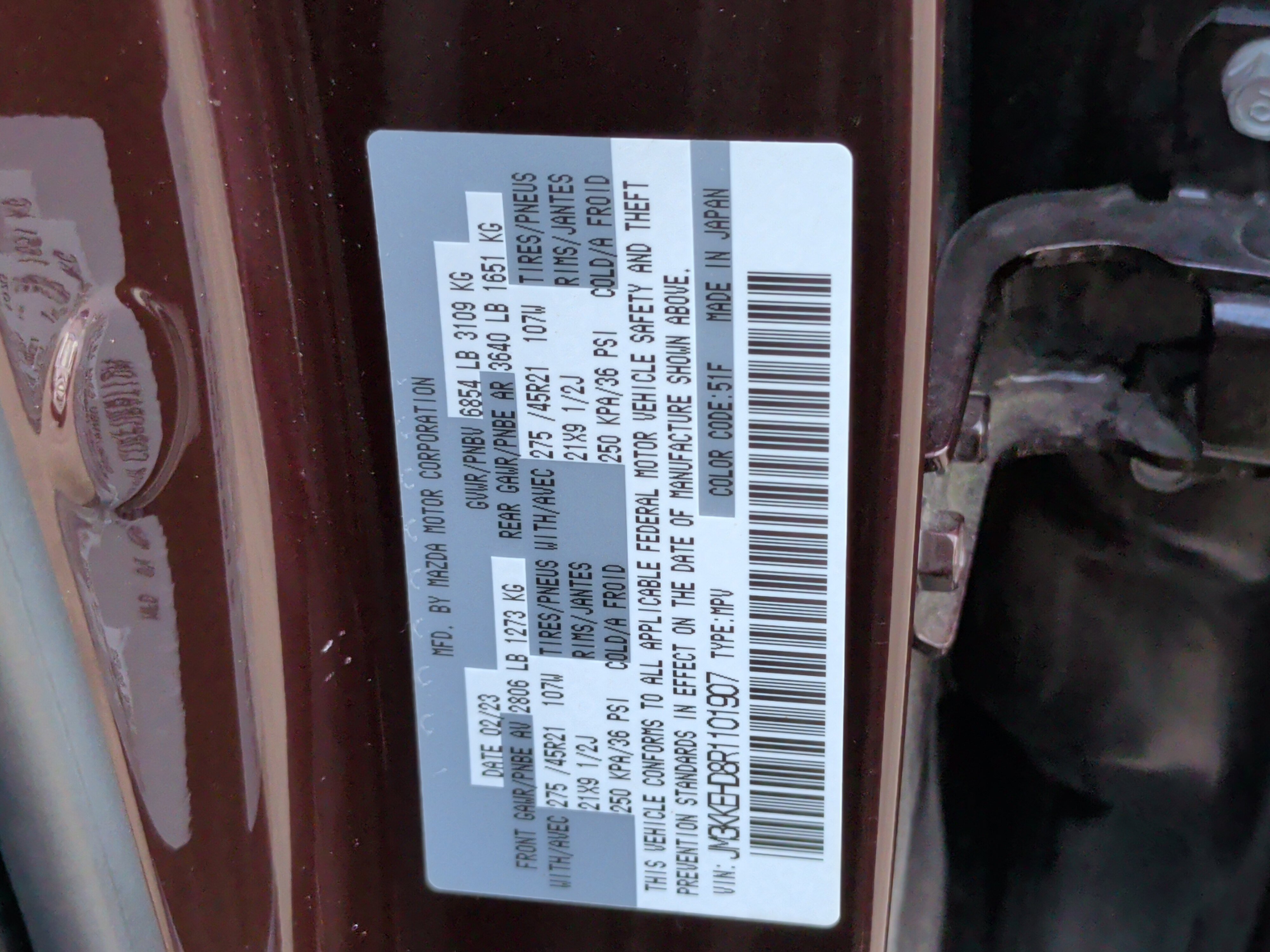 Used 2024 MAZDA CX-90 3.3 Turbo w/ Premium Plus Pkg image 38